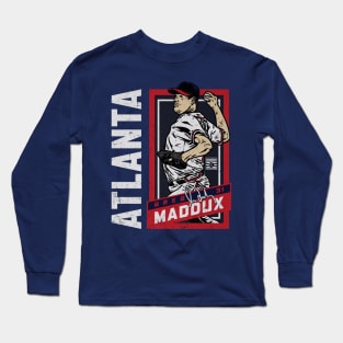 Greg Maddux Atlanta Sports Card Long Sleeve T-Shirt